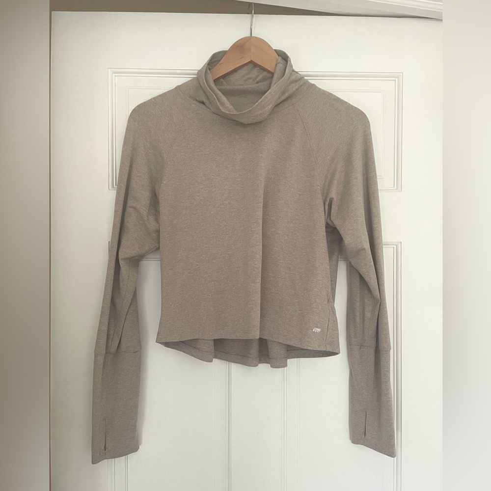 *5/$20 or 3/$15* Lilac Cowl Neck Athletic Long Sleeve Top